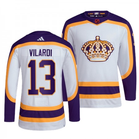 Män Ishockey Los Angeles Kings tröja Gabriel Vilardi 13 Adidas 2022-23 Vit Reverse Retro 2.0 Authentic